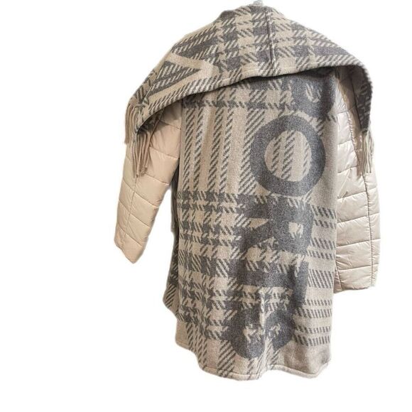 NWT Marc Cain Grey Fringe Coat Jacket Size N5 US Size 12 New - Picture 5 of 14